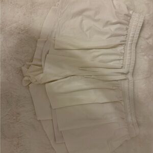 White Pleated Skirt